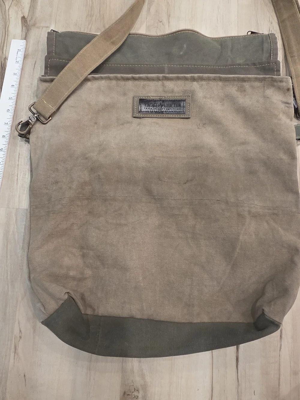 Vintage Addiction Messenger Crossbody Peace Bag